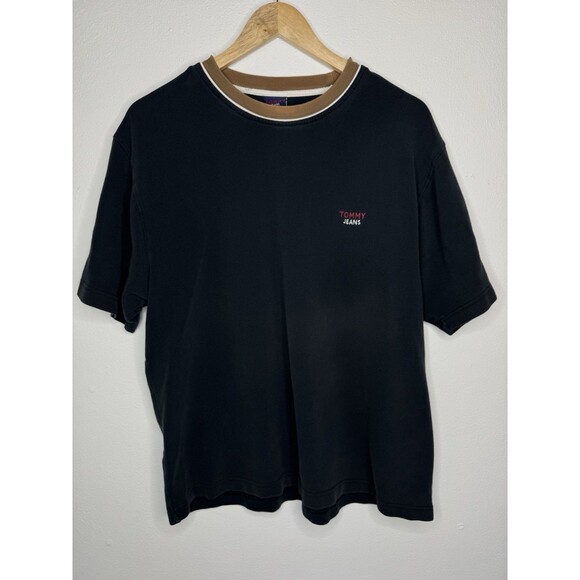 Vintage Tommy Jeans Tommy Hilfiger Short Sleeve Pullover Tee Shirt Mens Size XL - Picture 1 of 10
